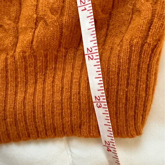 Women’s J.Crew Orange V-Neck Sweater - Picture 5 of 6